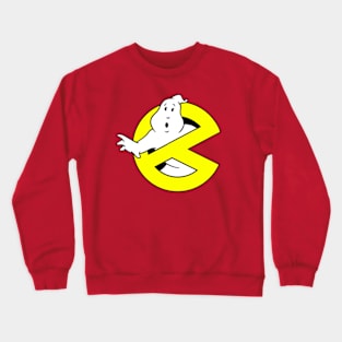 Eating Mooglie! Ghostbusters / Pacman Logo Crewneck Sweatshirt